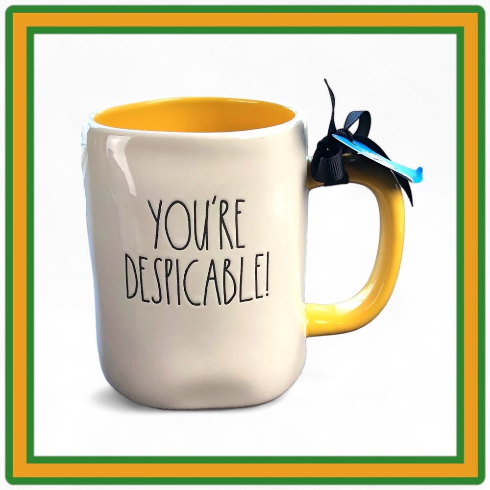 Rae Dunn Looney Tunes Edition: Daffy Duck Double Sided White Ceramic Mug